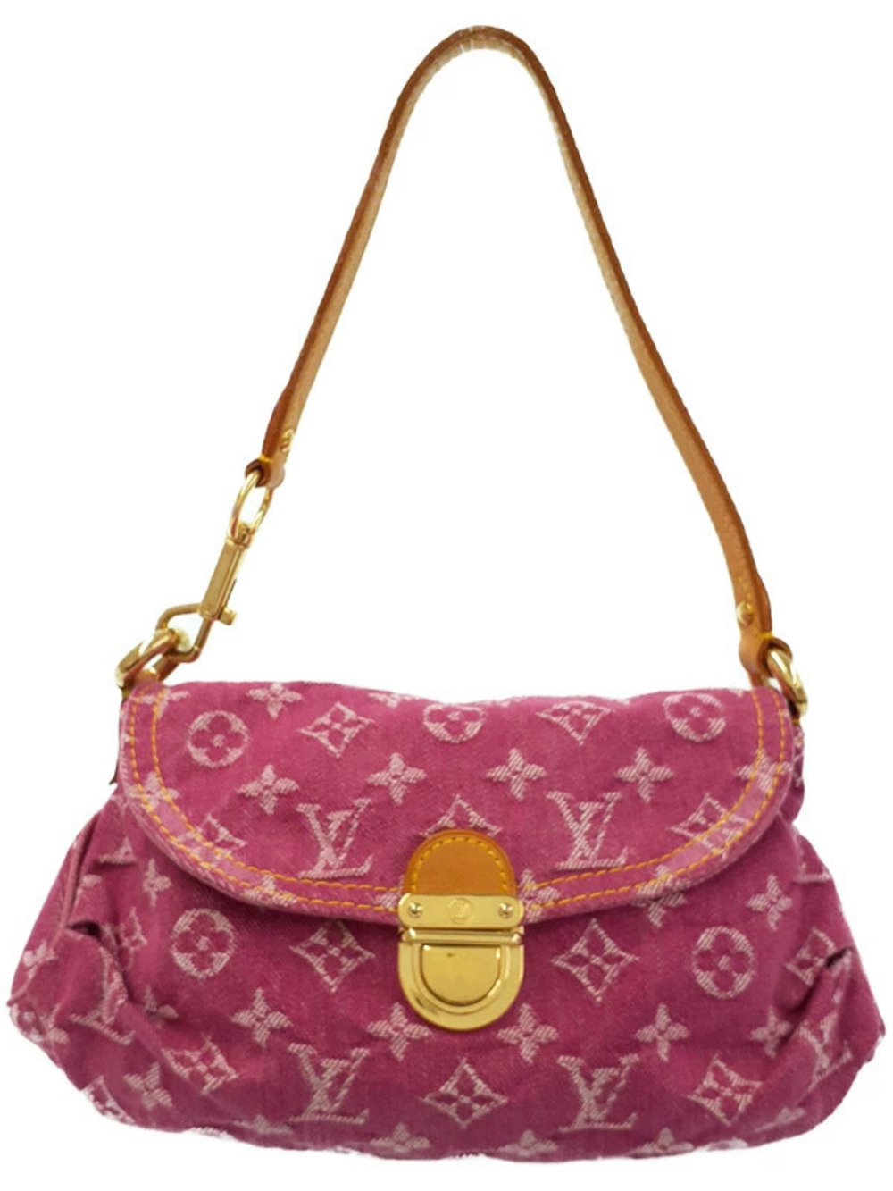 Louis Vuitton Monogram Denim Pleaty Hobo Bag